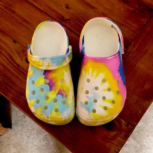 Rainbow crocs